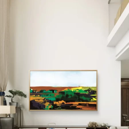 Land of New Beginning digital landscape painting fine art print on canvas