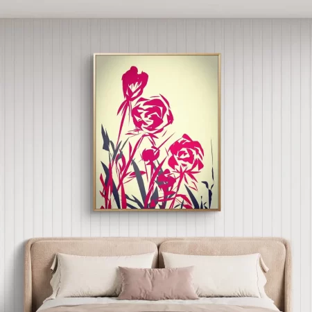Pink Roses Canvas Print – elegant floral wall art décor