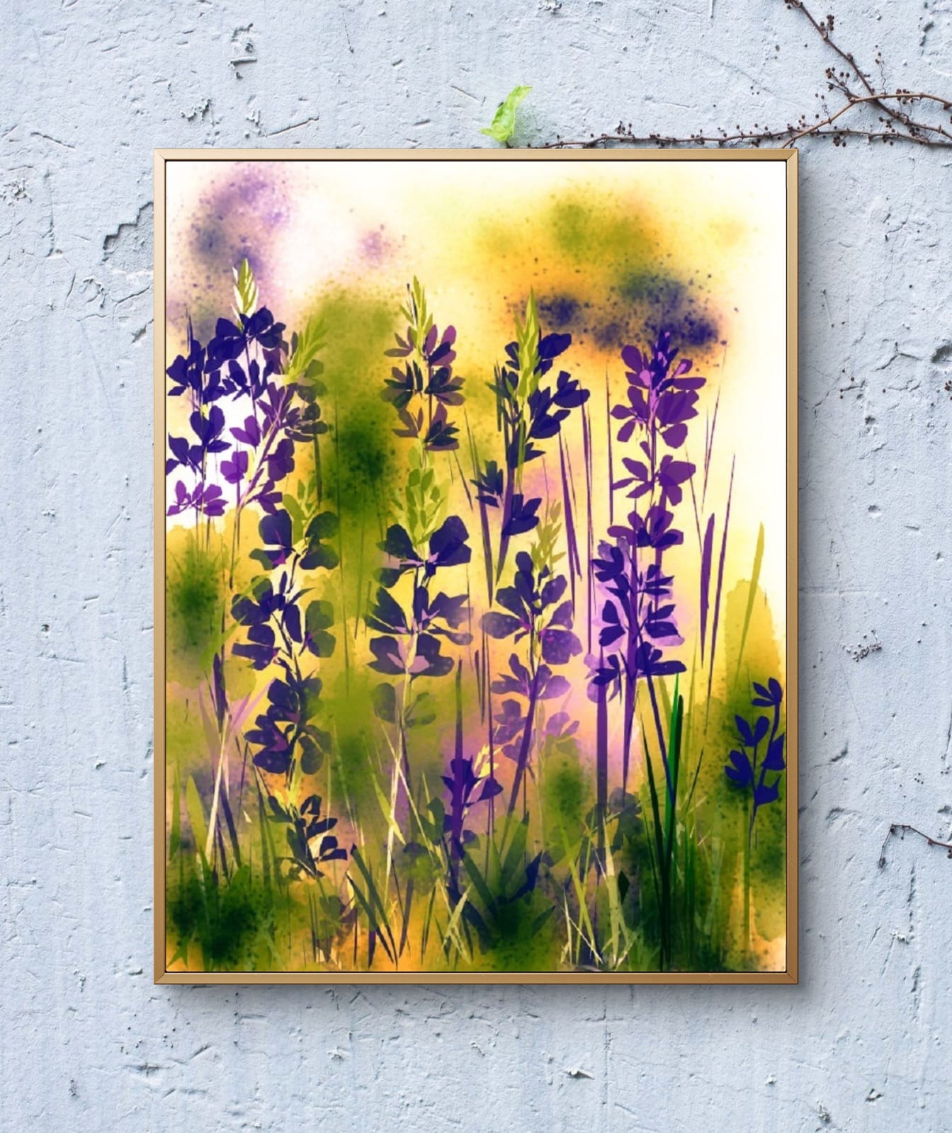 Eternal Lavender Fields fine art canvas print signed by artist