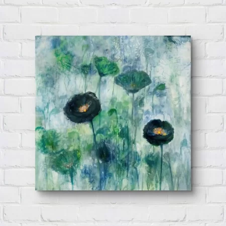 Faded Grace floral fine art print on cotton canvas