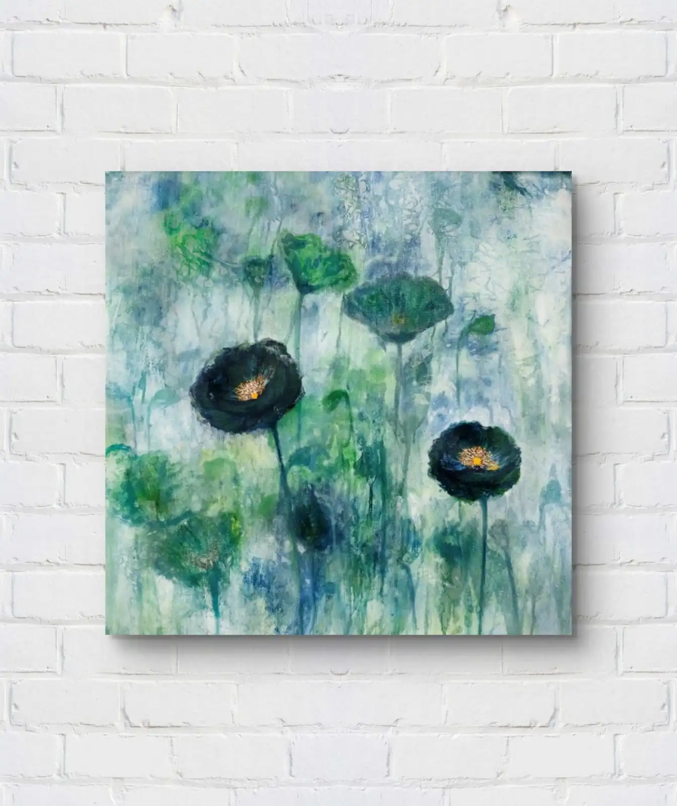 Faded Grace floral fine art print on cotton canvas