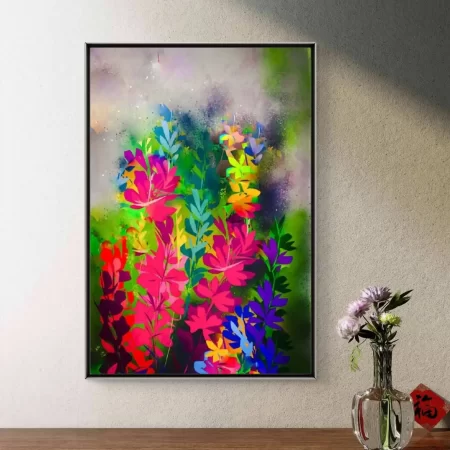 Prism Petals Art Print on Cotton Canvas Signed by Artist