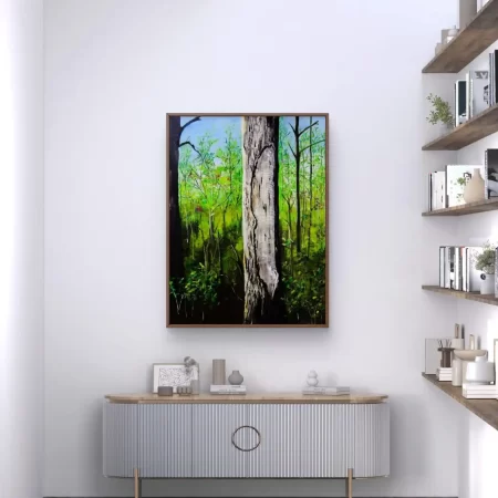 Guardians of the Green landscape painting fine art print on canvas