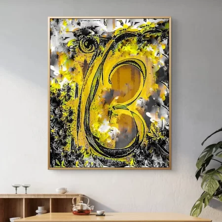 Ik Onkar Devotional Art acrylic painting print on canvas