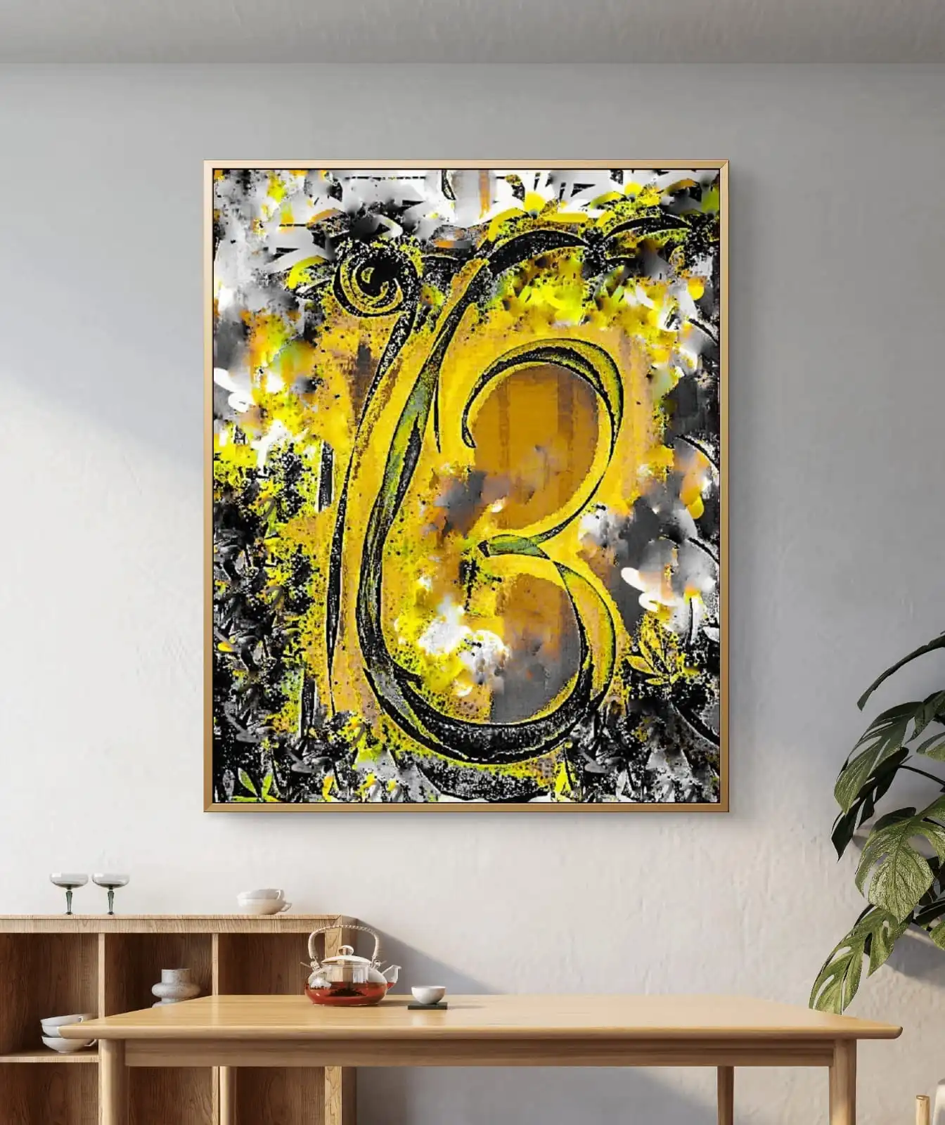 Ik Onkar Devotional Art acrylic painting print on canvas