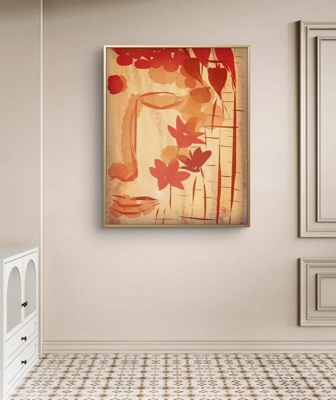 Meditative Grace devotional painting fine art print on cotton canvas signed by artist