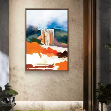 The Awakening Gate Art abstract spiritual painting on cotton canvas symbolizing light and inner awakening.