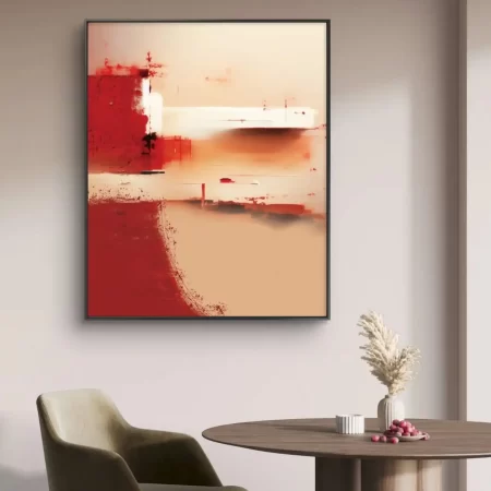 Erosion of Power abstract acrylic painting – fine art print on cotton canvas signed by artist.
