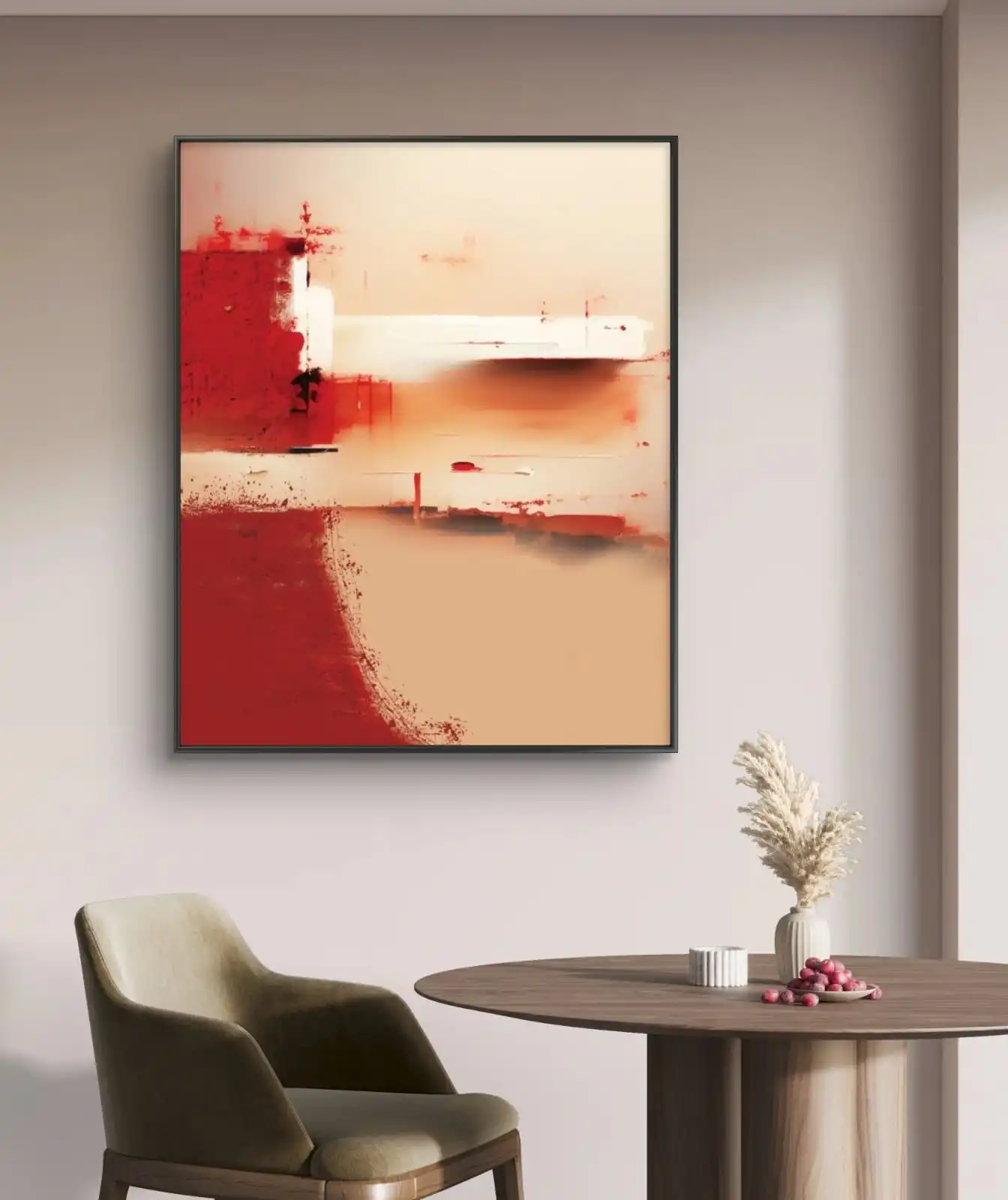 Erosion of Power abstract acrylic painting – fine art print on cotton canvas signed by artist.