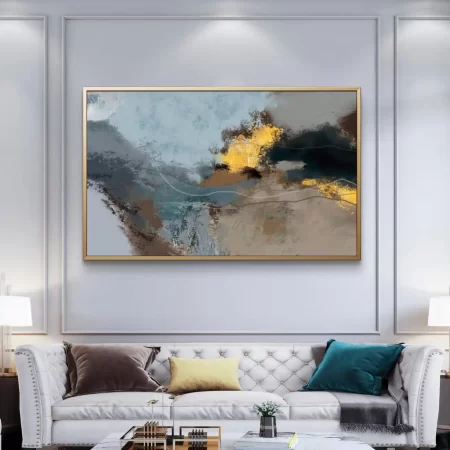 Journey Through Shadow Painting – Abstract Acrylic Fine Art Print on Cotton Canvas